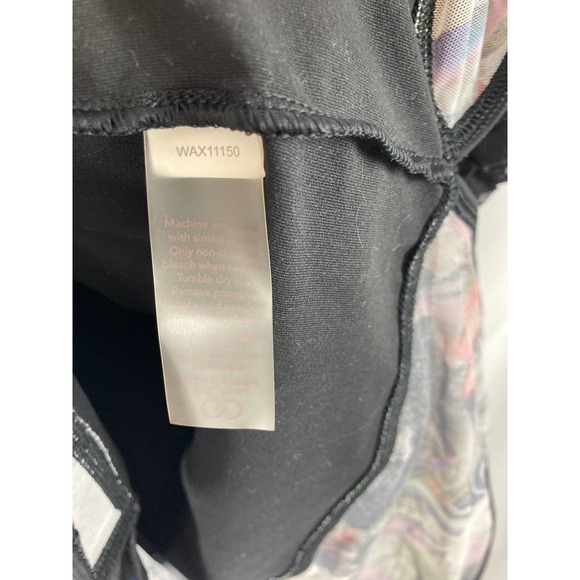 Calia Mixed Media Short Sleeve Black Top size small - Picture 5 of 7